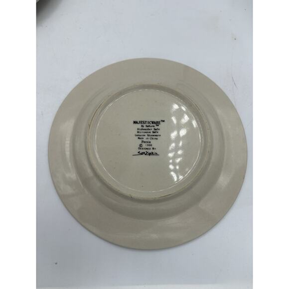 Oneida Sakura Salad Plates Majesticware Persia 7.5” Lot Set of 4 Sue Zipkin Vtg - Picture 9 of 11